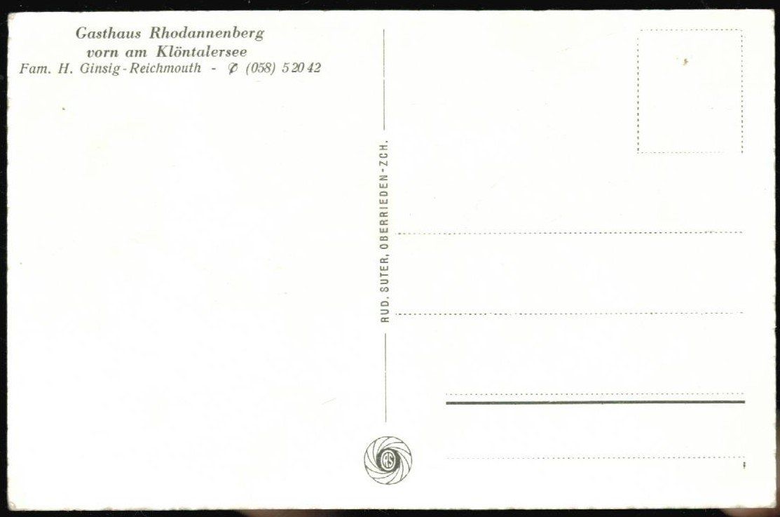 Cartoline postali: AK Klöntalersee – Usato da Zürich venduto da Tolima194 1