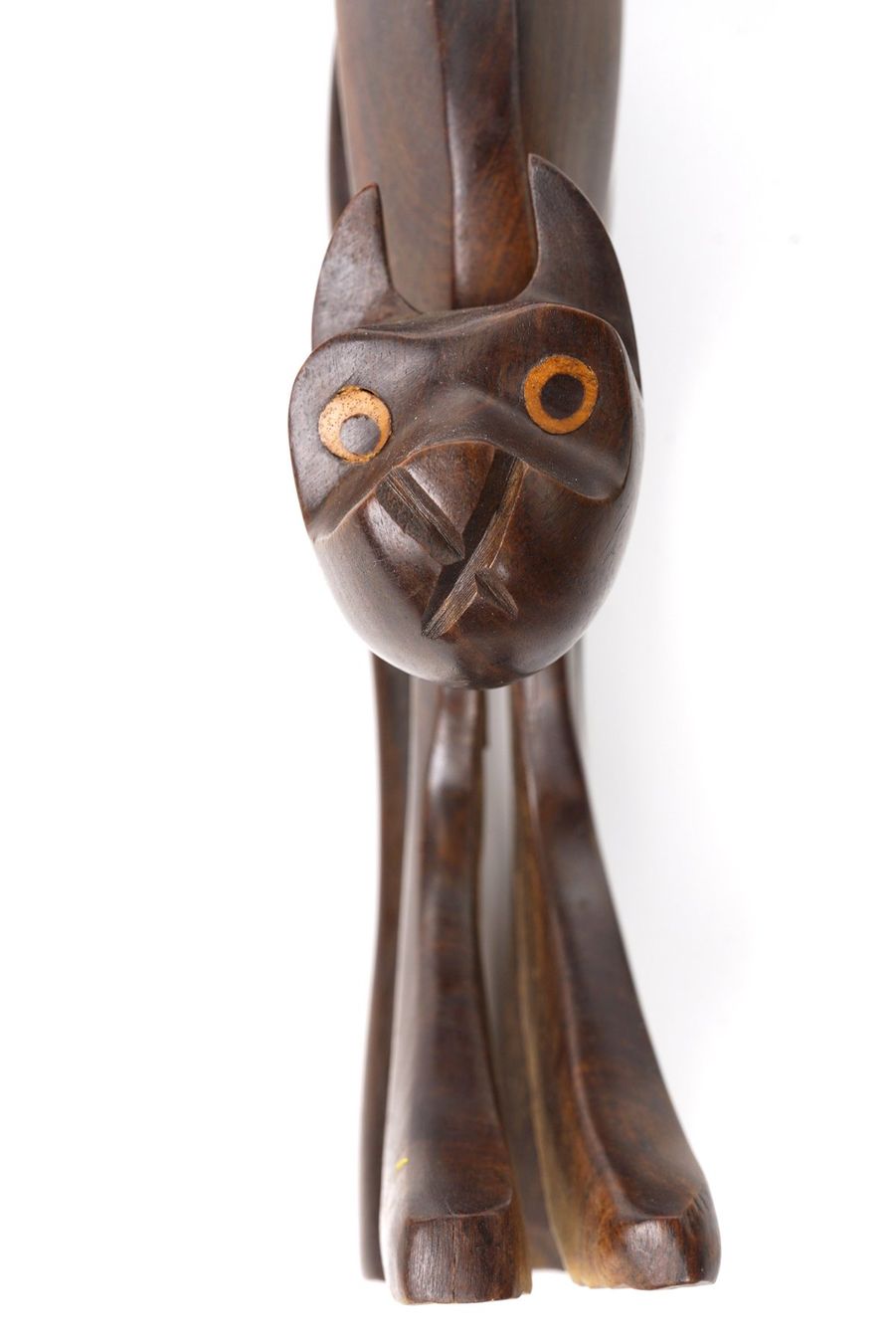 Statuette: Katzenfigur aus edlem Holz – Usato da Buochs venduto da chicco64 6