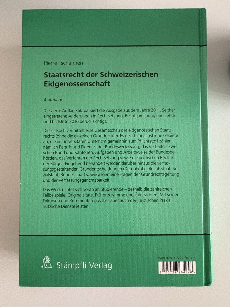 Libri: Staatsrecht der Schweizerischen Eidgenossenschaft  – Usato da Bern venduto da anni2213 1