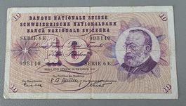 Suisse 10 Fr. Serie 6E - 20 oktober 1955