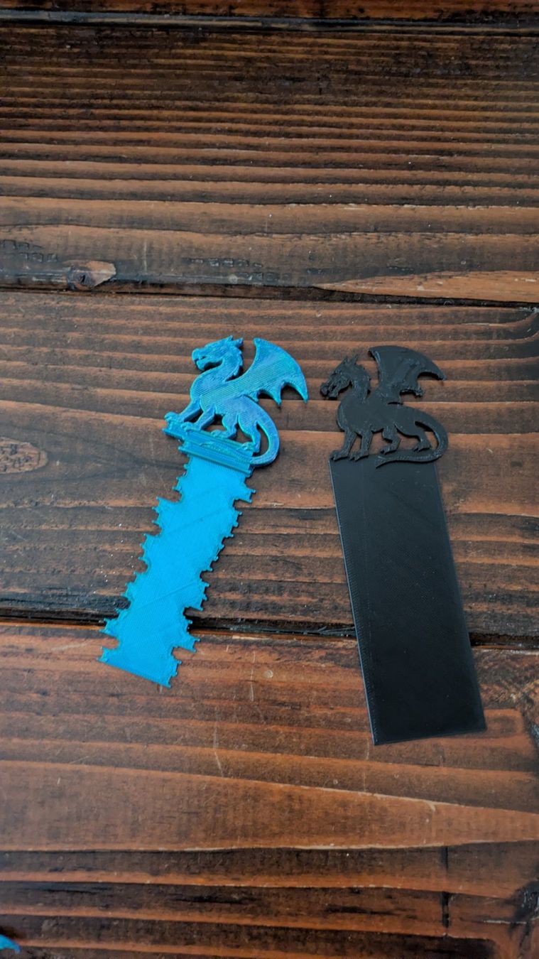 Altre raccolte & rarità: Black Dragon Bookmark 3D Printed Fantasy Book Marker – Nuovo (secondo la descrizione) da Losone venduto da AlpineLayer 2