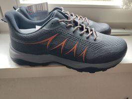 Freizeitschuhe grau orange 43