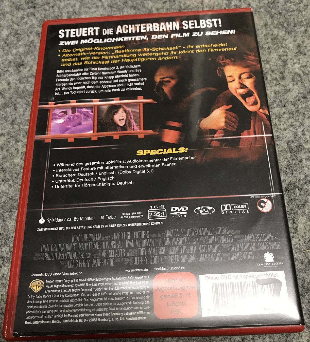 Alle DVDs: DVD- Final Destination 3 – Gebraucht aus Guntershausen von Gloominati 1