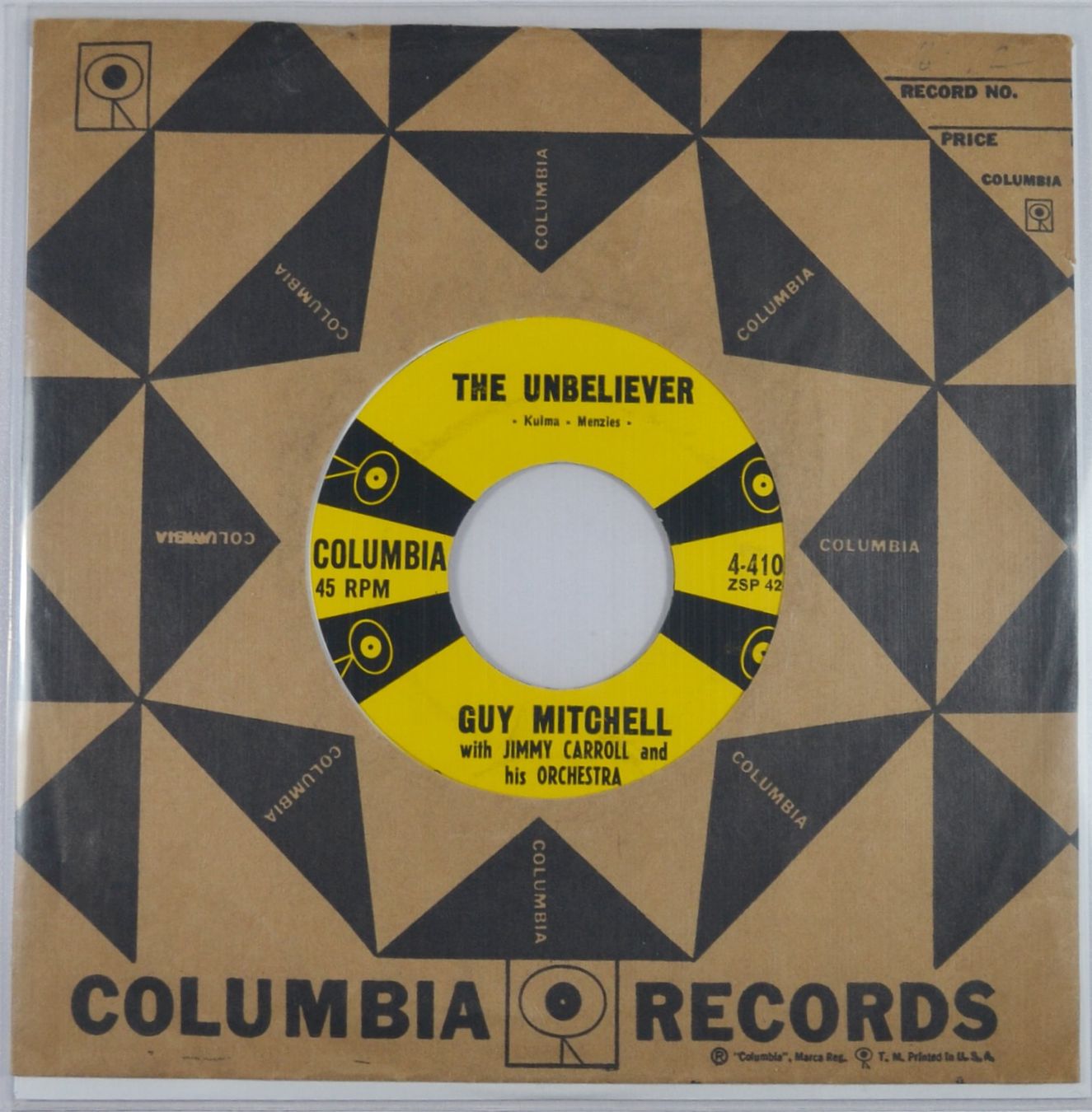 Dischi in vinile: Single: GUY MITCHELL - C'mon Let's Go (Rockabilly) – Usato da Frenkendorf venduto da Yard-Sale-2000