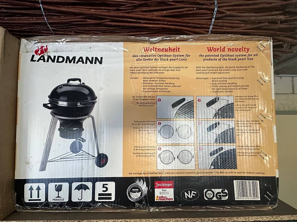 Griglie: Landmann Black Pearl Superior Holzgrill – Usato da Lenzburg venduto da Icebox3 1