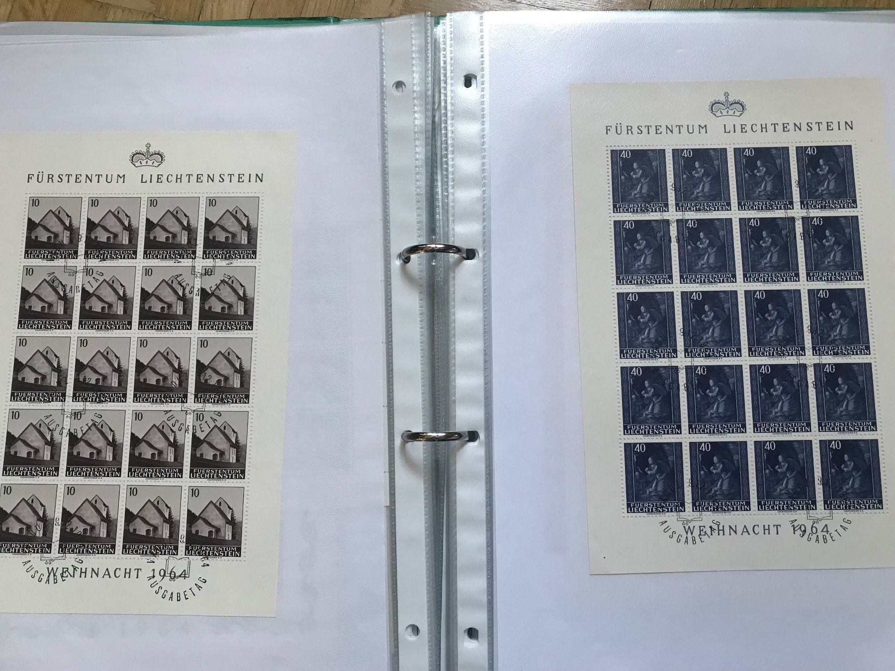 Tutti i francobolli: Liechtenstein Bogen Sammlung ab 1961 - 1979.  ET – Usato da stäfa venduto da brandy66 5