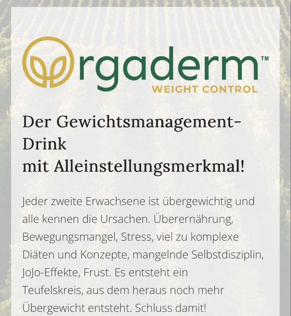 Cibi & Specialità: Orgaderm Weight Control - Natürlich zum Wunschgewicht! – Nuovo e nell'imballaggio originale da Brunnen venduto da Skyline89 1