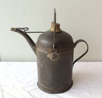 Vintage Pétrolekanne Ölkanne Blech 27 cm