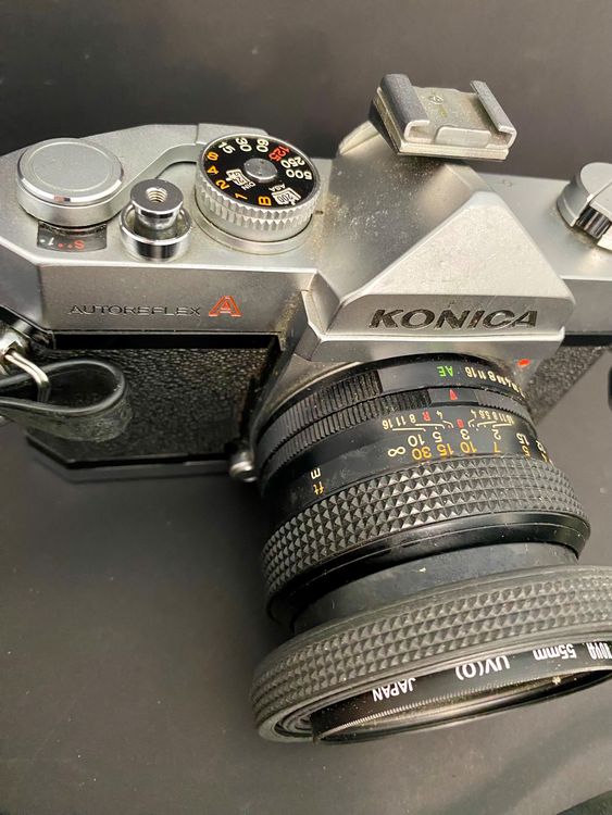 Konica Autoreflex A + 2 objectifs Amiral et Tokina 3
