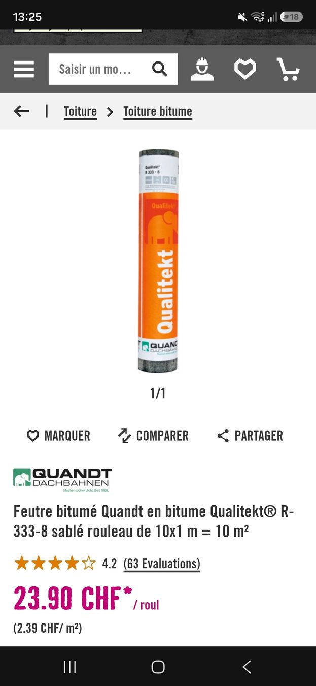 Tous les outils: Rouleau d'étanchéité bitume neuf – Neuf avec emballage d'origine à Biel/Bienne par myl_r8fx 1