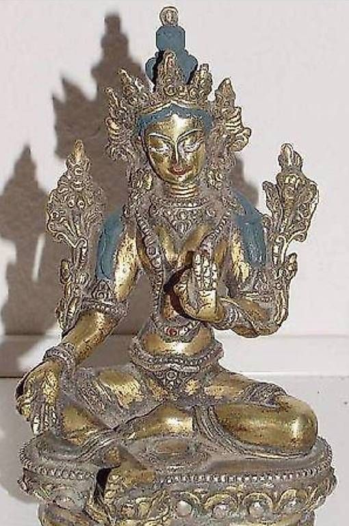 Sculture & Statue: Antike Grüne Tara – Usato da Waltensburg/Vuorz venduto da Buddhas