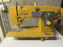 Privileg Nähmaschine gelb Vintage Modell