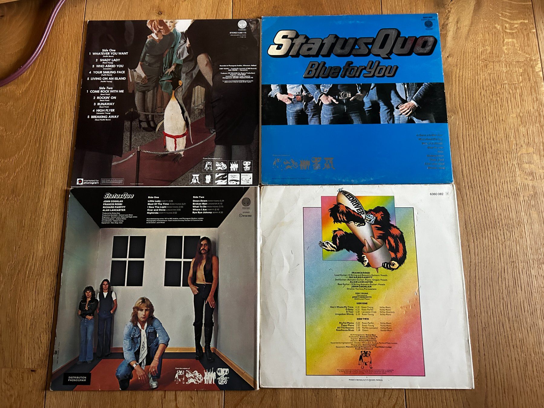 Schallplatten: Vinyl LP Sammlung 1 Status Quo, top 4 LPs – Gebraucht aus Steinach von Jaguare1961 1