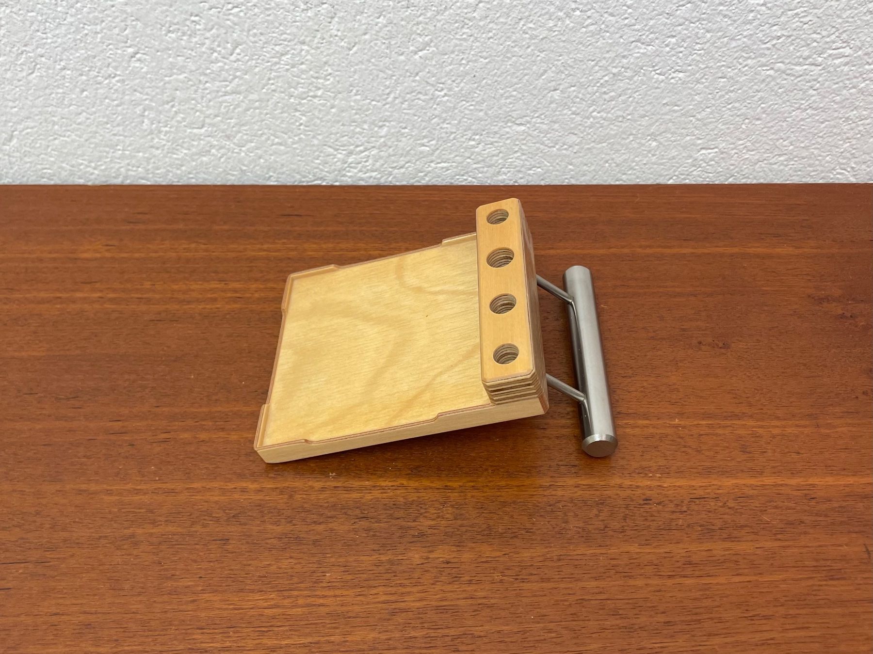 Sonstiges Schreiben & Zeichnen: Moderner Holz Edelstahl Stiftehalter Design Stifthalter – Gebraucht aus Zürich von Vintagewiesel 2
