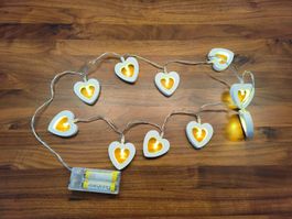 Herzen-Lichterkette LED inkl. Batterien