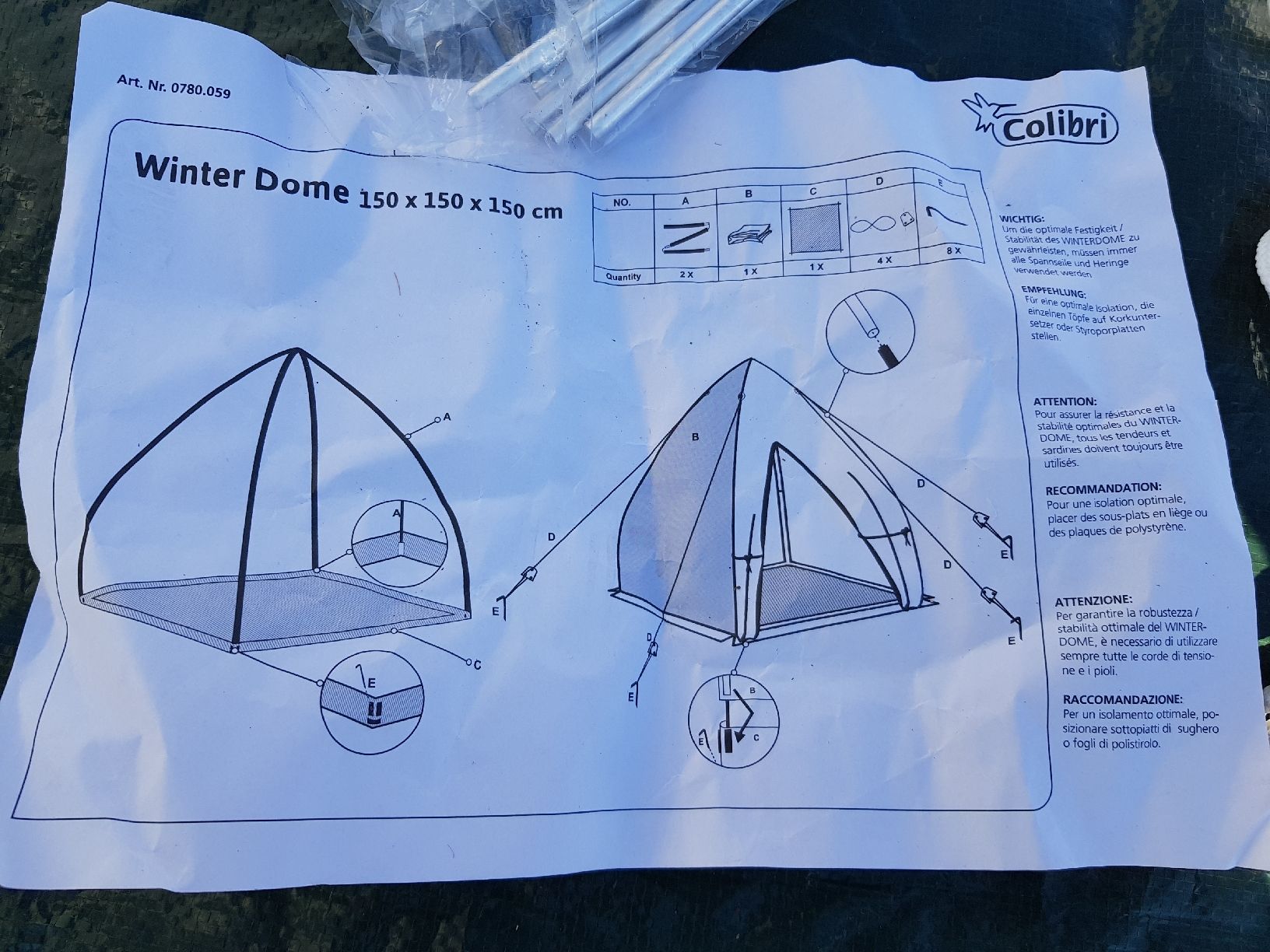 Casette da giardino & serre: Überwinterungszelt "Winter Dome" – Usato da Kappel SO venduto da SebsPlants 6