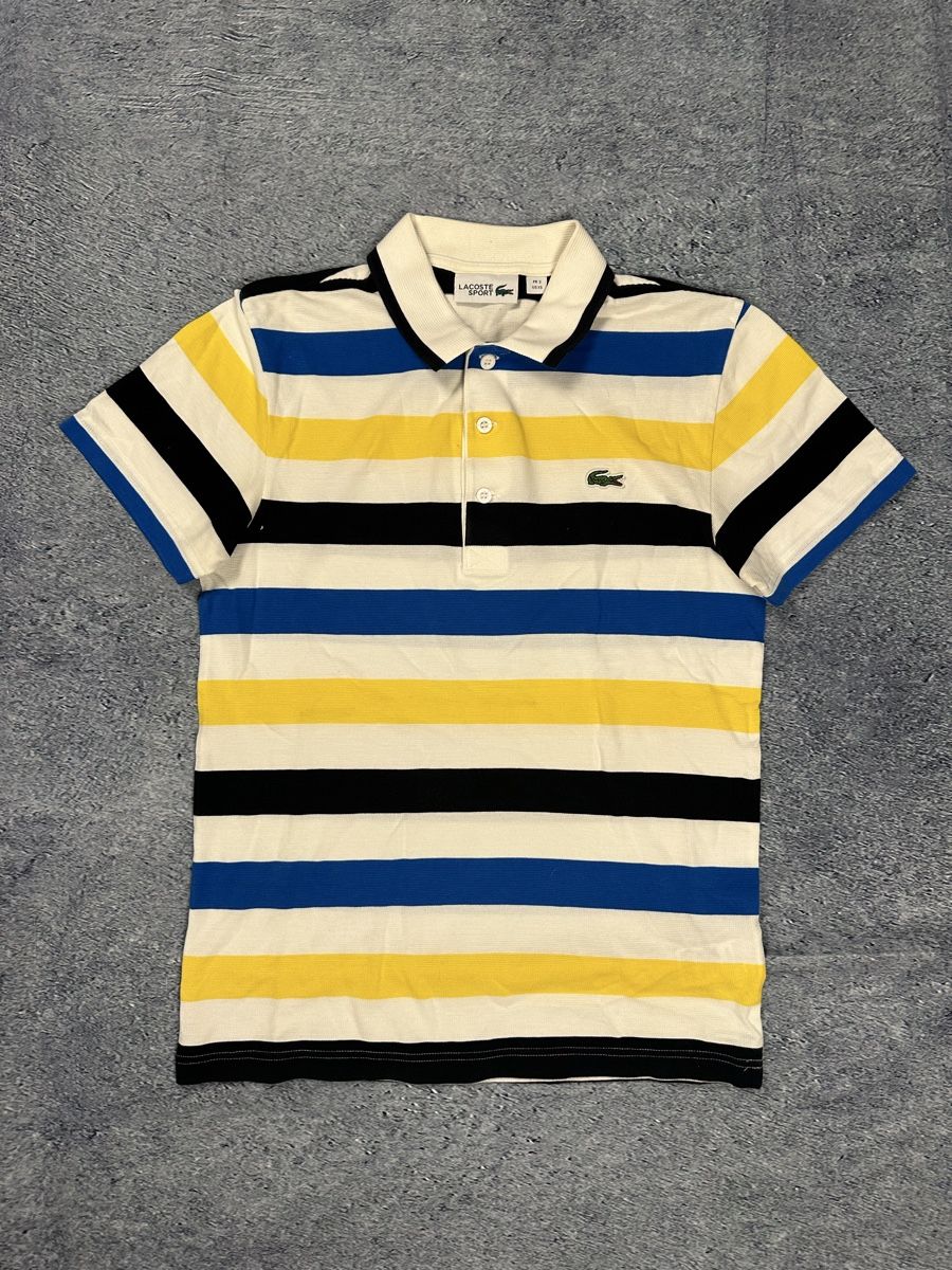 Lacoste Magliette Polo: Lacoste Sport Poloshirt gestreift, – Usato da Luzern venduto da 041Vintage