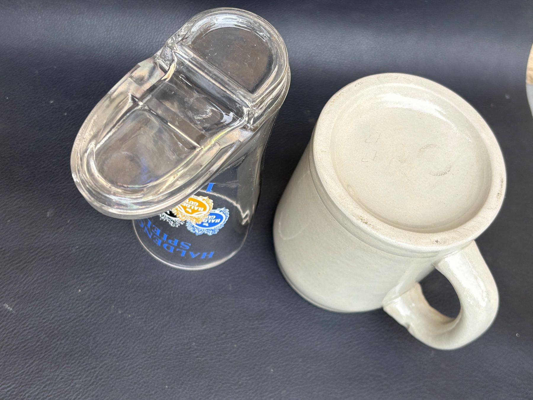 Haldengut Verres: HALDENGUT 2 alte Biergläser – D'occasion à Wil SG par rolandsflohland 2