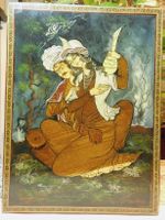 Persisches Safawiden-Manuskript Handgemalt
