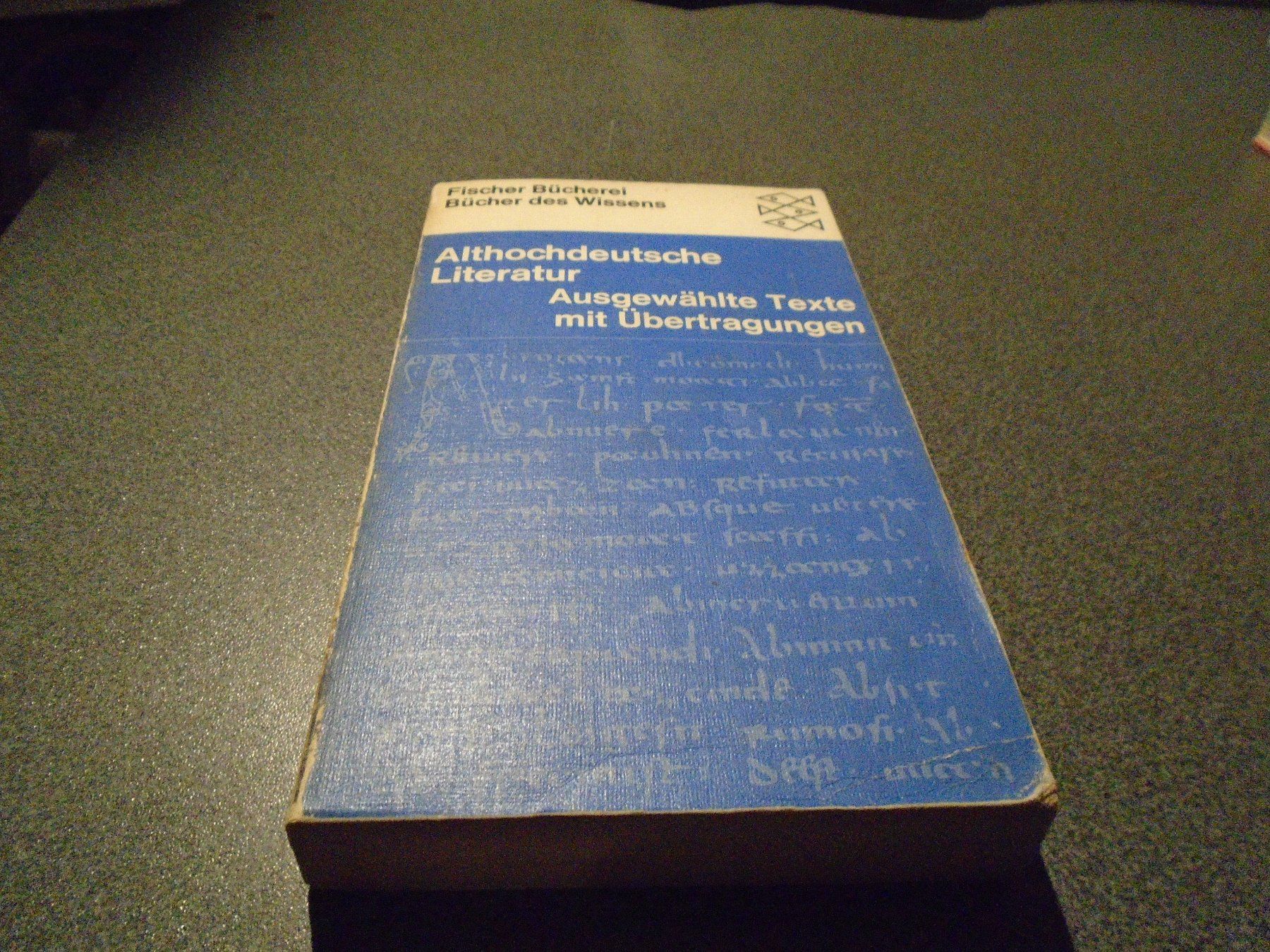 Libri: Althochdeutsche Literatur, Ausgewählte Texte – Usato da Zürich venduto da abraxas1291