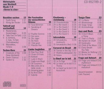 Libri: SEVEN TO NINE - Werkheft Musik & 2 CD's – Usato da Guttannen venduto da zuberling 3