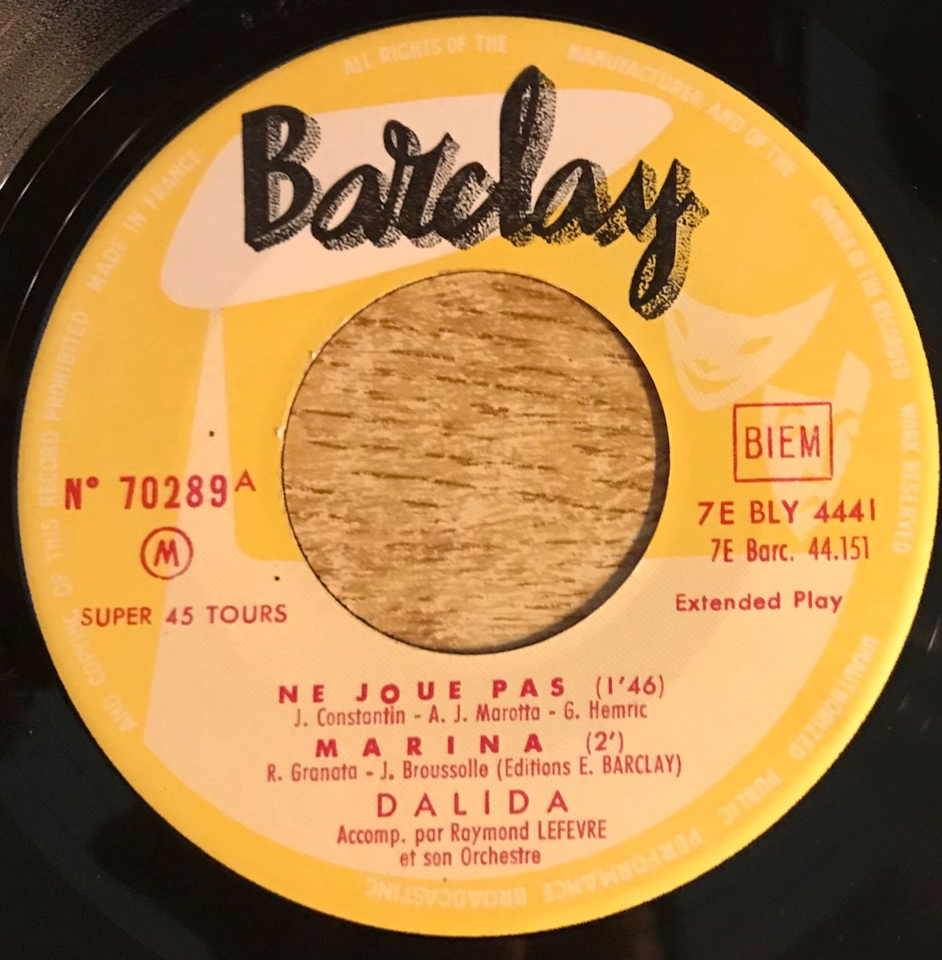 Vinyles: DALIDA - NE JOUE PAS – D'occasion à Bussigny par vinyl-pas-cher 2