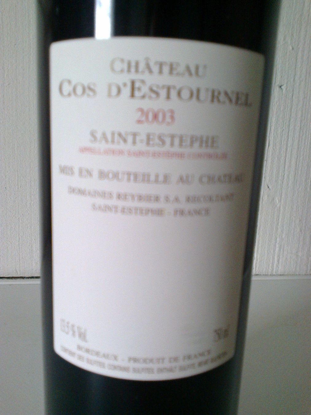 Cos Vino: Cos D'Estournel 2003, Versand möglich!!! – Nuovo (secondo la descrizione) da Krauchthal venduto da Tokaji67 4