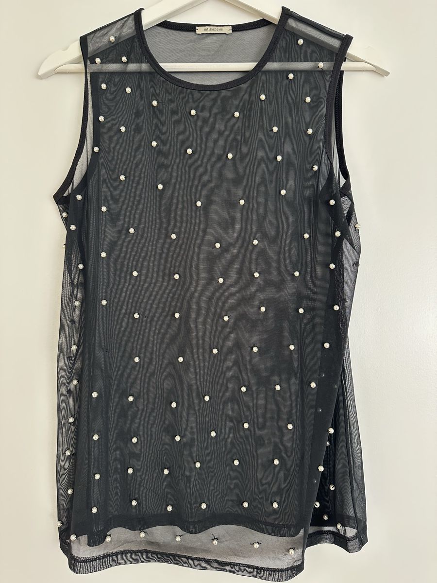 Intimissimi Top: Intimissimi Top schwarz mit Perlen - Neu & modisch! – Usato da St. Gallen venduto da adr_l9jg