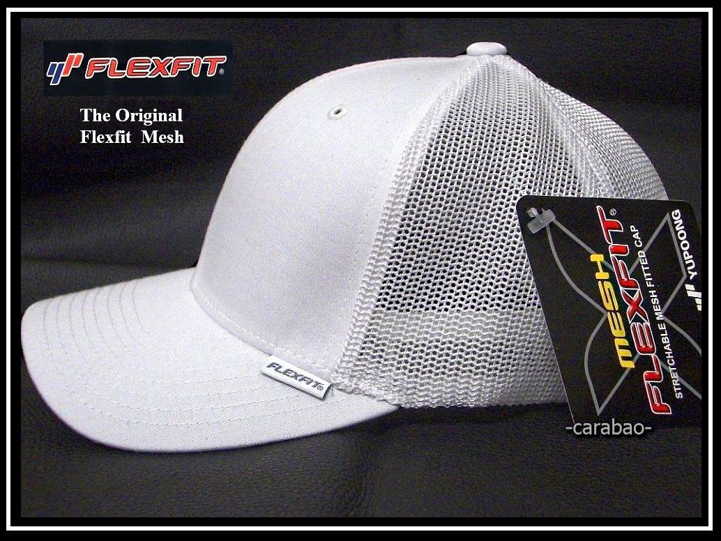 Copricapi, berretti & cappellini: Original FLEXFIT® Cap / MESH / Weiss – Nuovo (secondo la descrizione) da Winterthur venduto da -carabao- 1