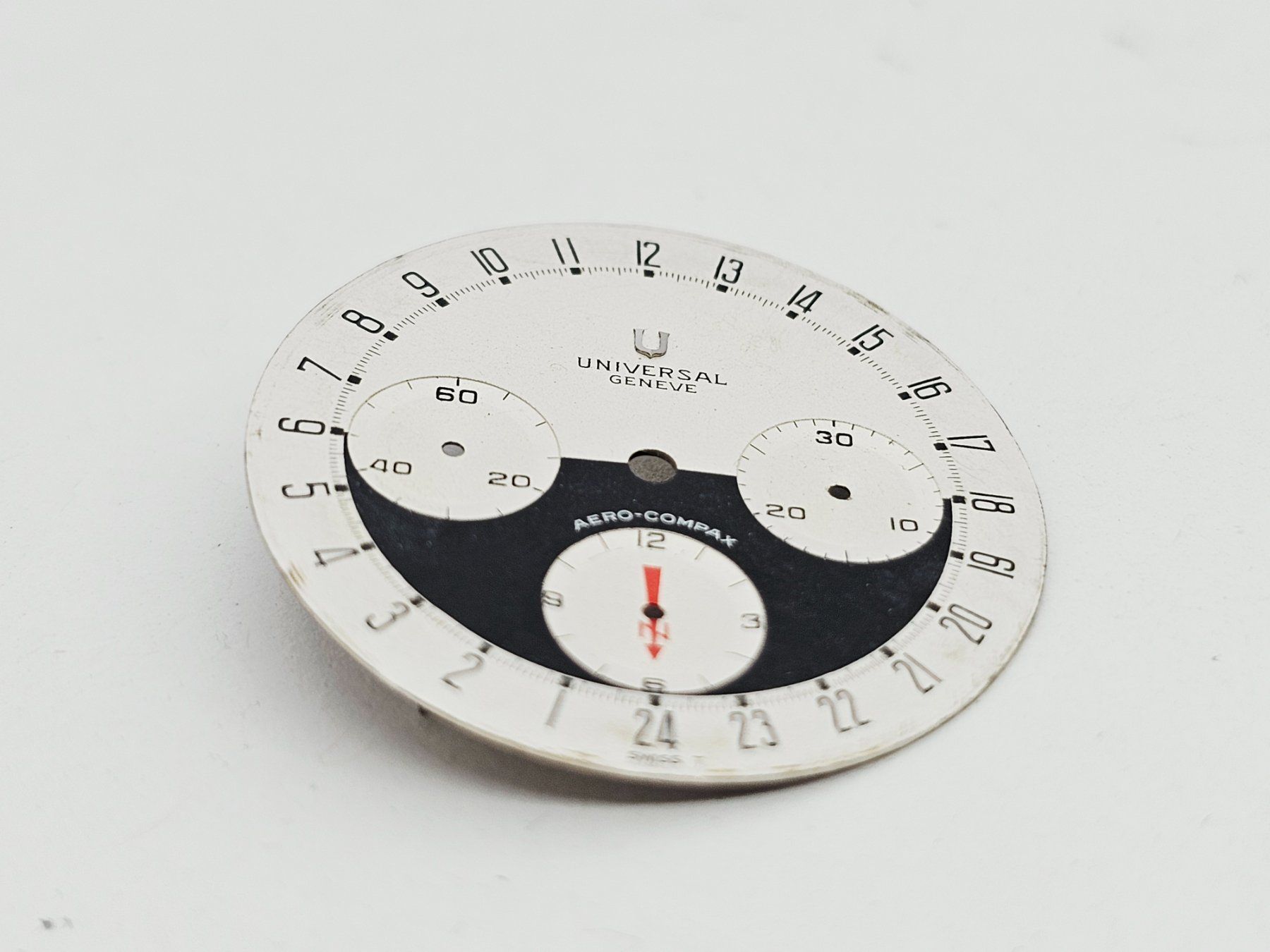 Universal Genève Orologi: Universal Geneve Aero-Compax Zifferblatt – Usato da Bassersdorf venduto da AnkerWatch 1