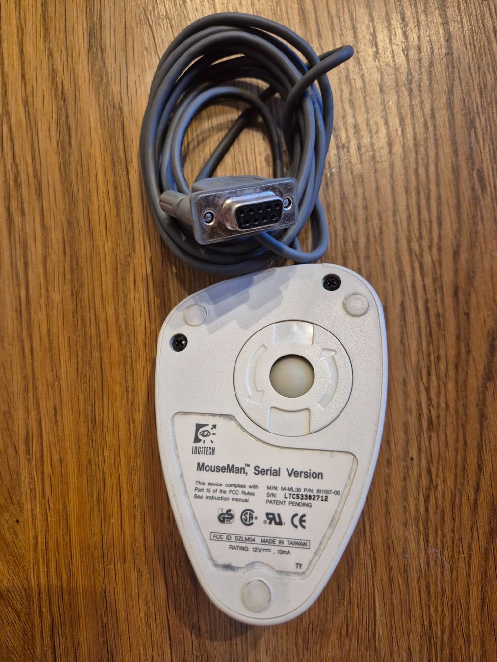 Logitech Souris: Logitech MouseMan Serial Version mit Kabel – D'occasion à Winkel par Heuresis 1