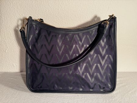 Handtasche von VALENTINO, dunkelblau, neuwertig, Herbst