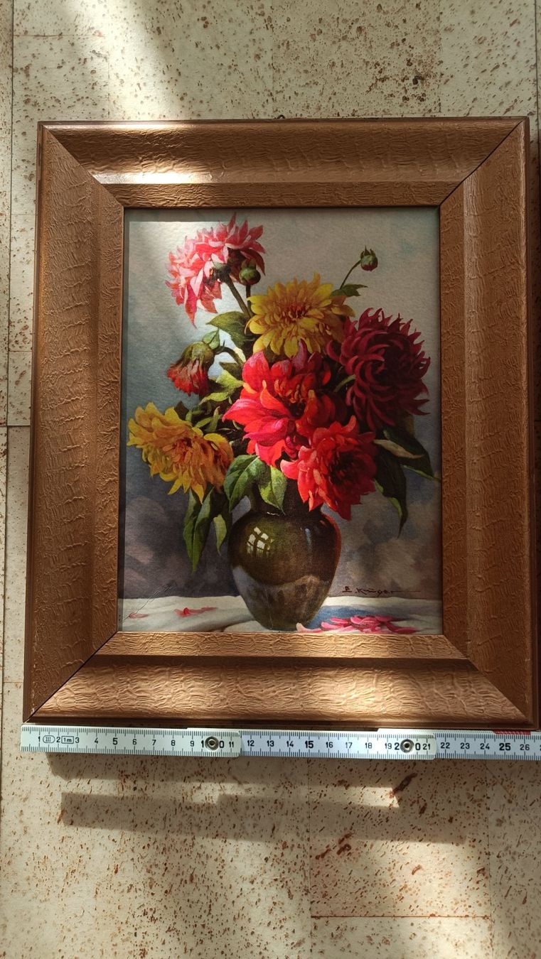 Poster & Bilder: Zwei Blumenbilder mit Goldrahmen – Gebraucht aus Belp von selinez123 5
