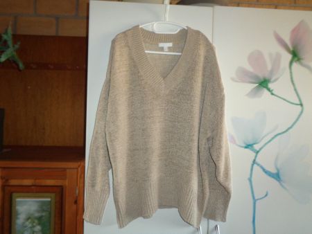 *** beiger Pullover *** / V-Ausschnitt / von H&M
