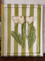 Blumen-Wandrelief mit Tulpen – 3D-Bild über Freude und Glück