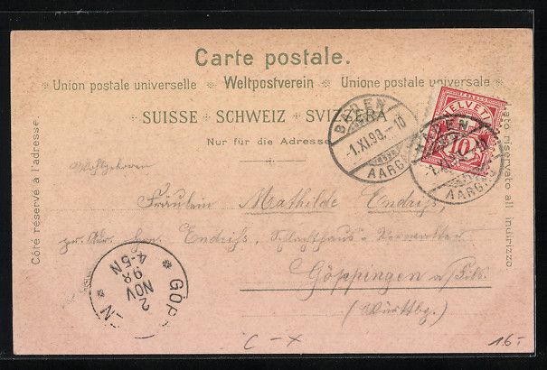 Cartoline postali: Litho Baden, Restaurant Schloss Scharten – Usato da Berlin venduto da bartko-reher 1