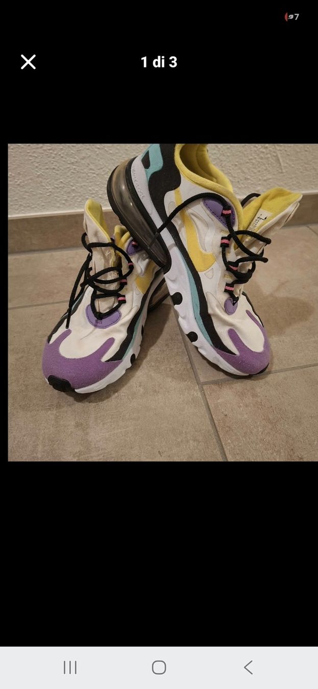 Nike Scarpe da uomo: Nike 270 react – Usato da Trimbach venduto da Ale-07