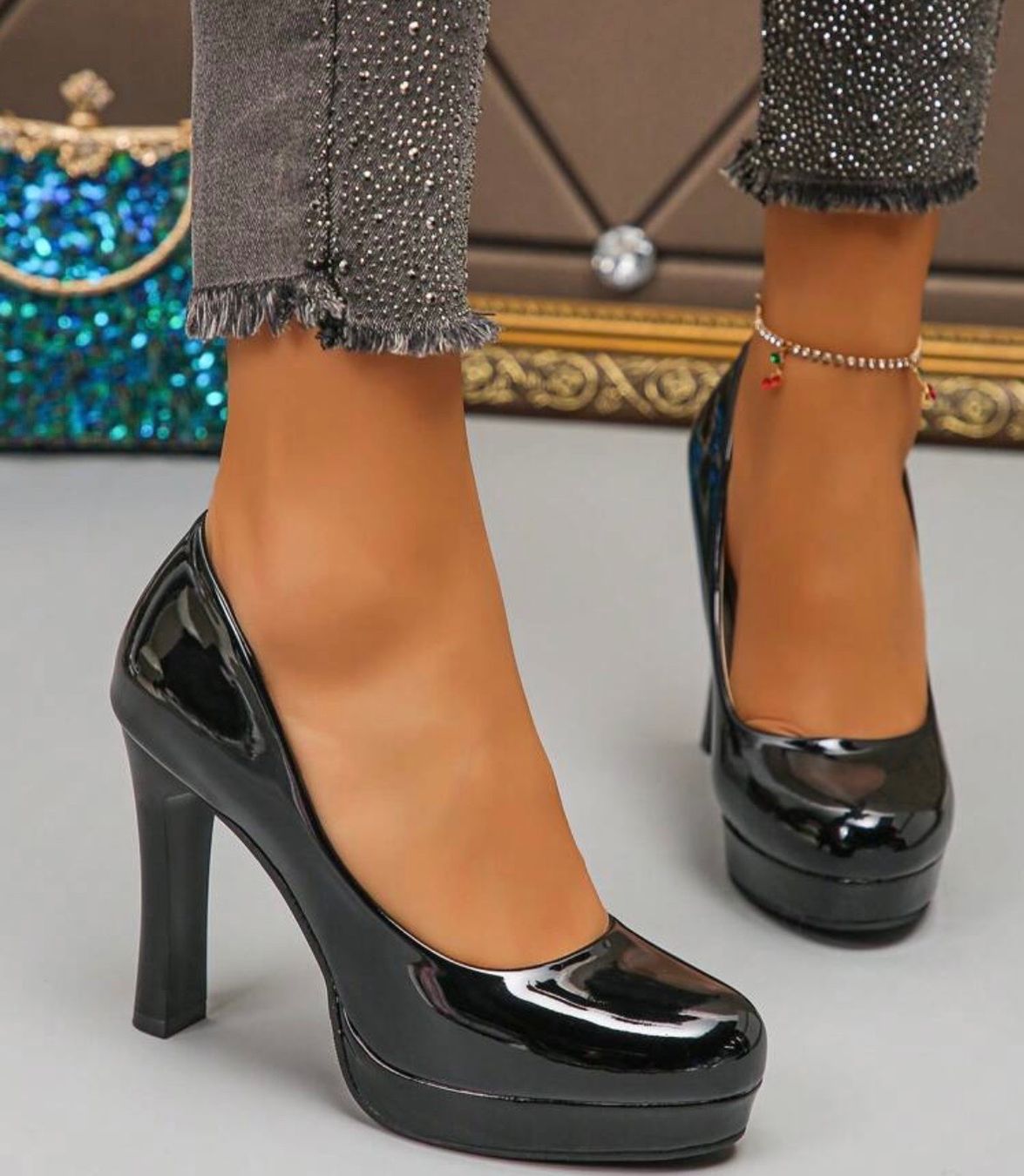 Scarpe da donna: PU-Leder Highheels pump, schwarz Gr.38 – Nuovo (secondo la descrizione) da Möhlin venduto da MichaBS85 1