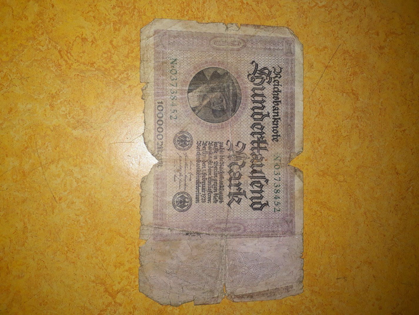 Banconote: 100.000 Mark – Usato da Huttwil venduto da suiprerrib