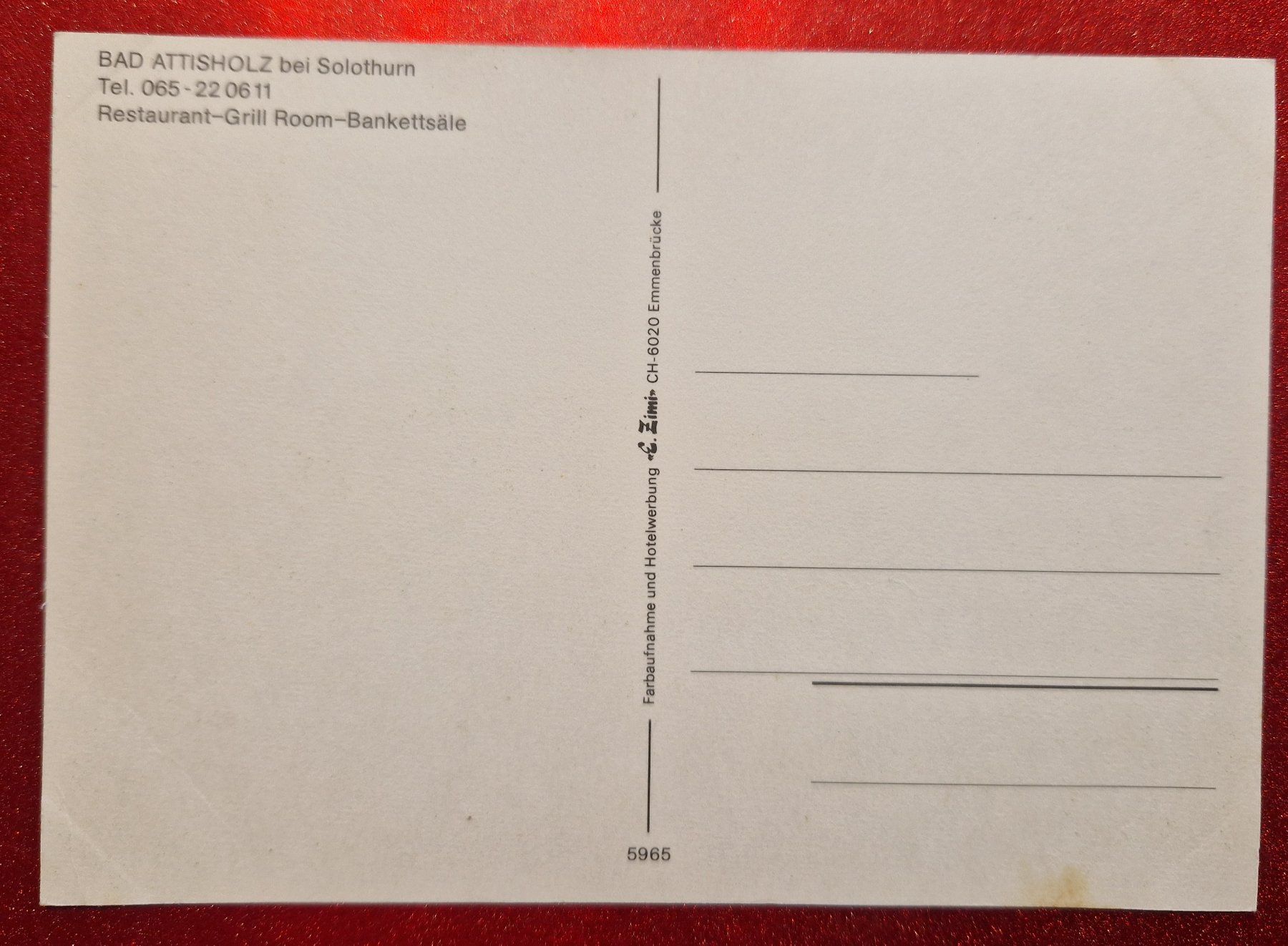 Cartoline postali: Bad Attisholz bei Solothurn – Nuovo (secondo la descrizione) da Melchnau venduto da Arthurius 1