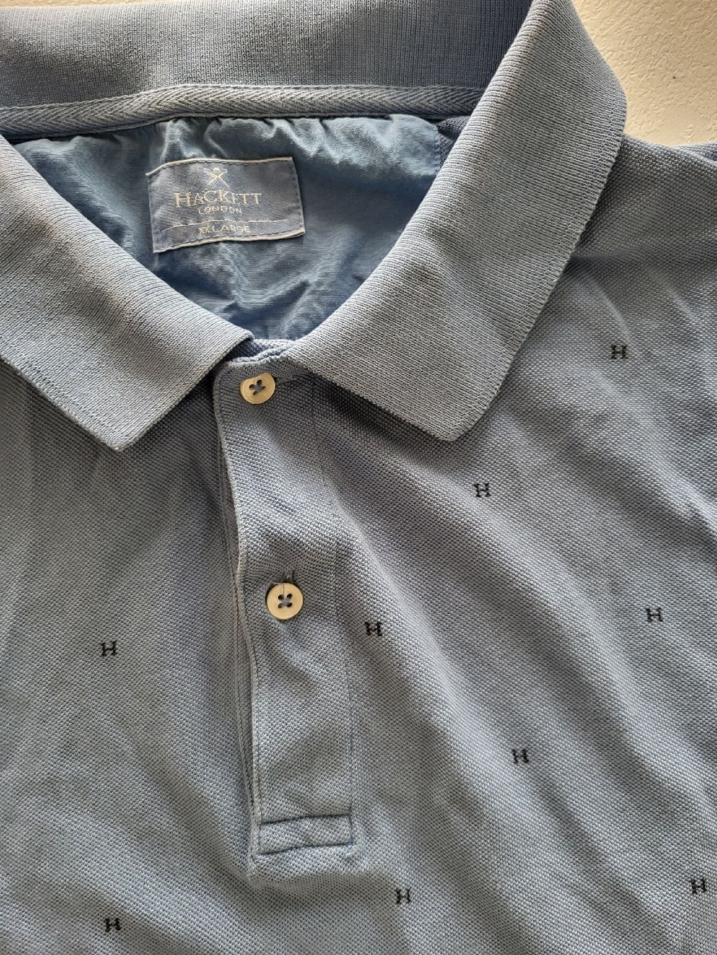 Hackett Magliette Polo: Hackett London Poloshirt Hellblau Gr. XXL – Usato da Basel venduto da Ywana 1