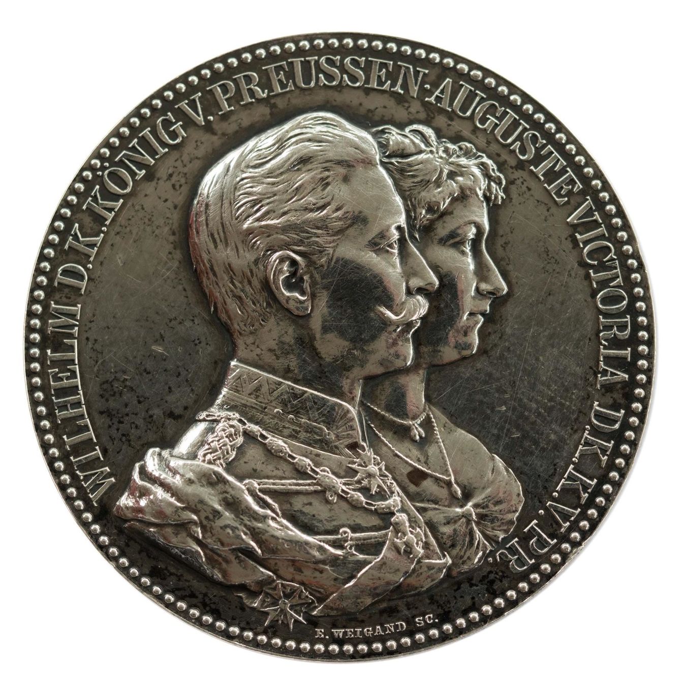 Medaglie: Ehejubiläum Wilhelm und Auguste im Etui – Usato da Rotkreuz venduto da Swiss-Coins 2
