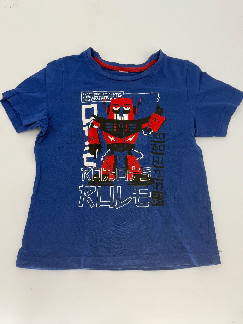 Camicie, T-shirt & Polo: Shirt Gr. 104 Roboter Druck – Usato da Auenstein venduto da moin.