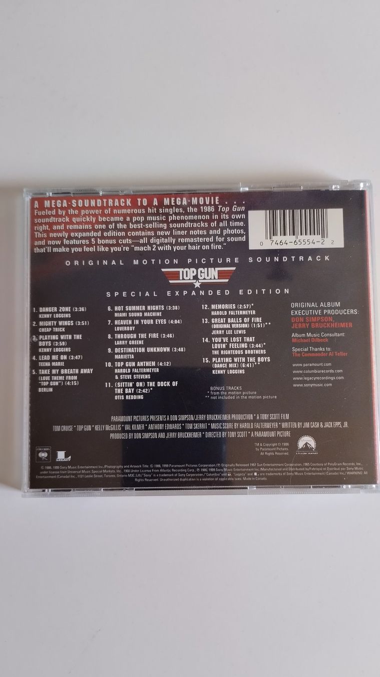 CD: TOP GUN SPECIAL EXPANDED EDITION CD SOUNDTRACK – Usato da Basel venduto da Bal-Sagoth 1