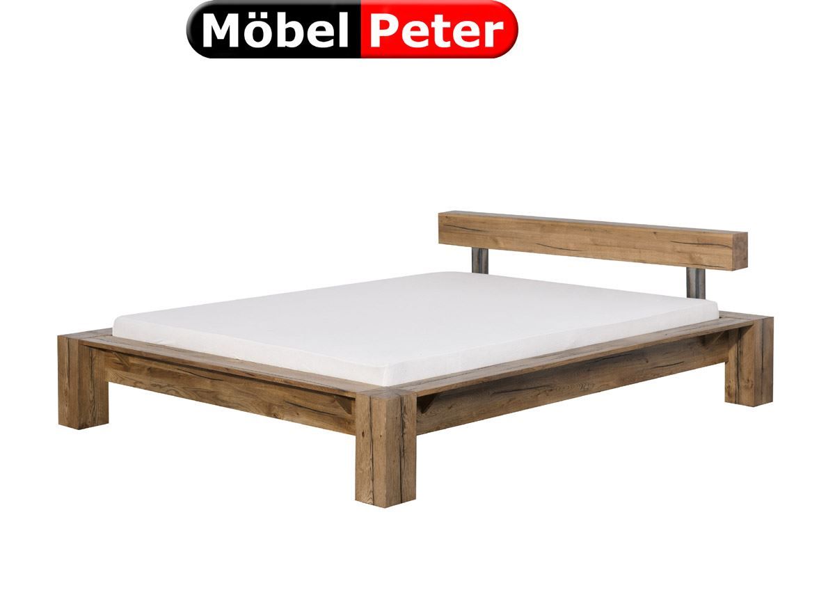 Letti: Bett Morten mit Balken Kopfteil 140cm – Nuovo e nell'imballaggio originale da Kölliken venduto da erostar 3