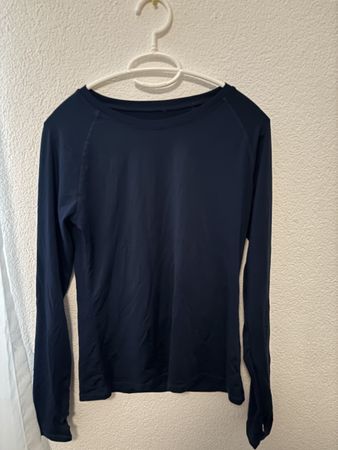 Damen Sportshirt blau langarm guter Zustand gebraucht