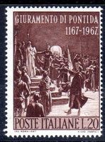 ITALIEN 1967 800 J. VERTRAG VON PONTIDA **POSTFRISCH**-M113A