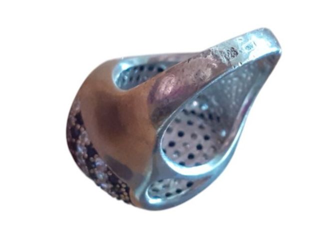 Anelli: Ring Silber Bergkristall & Onyx – Usato da Mörschwil venduto da wunderkiste44 9