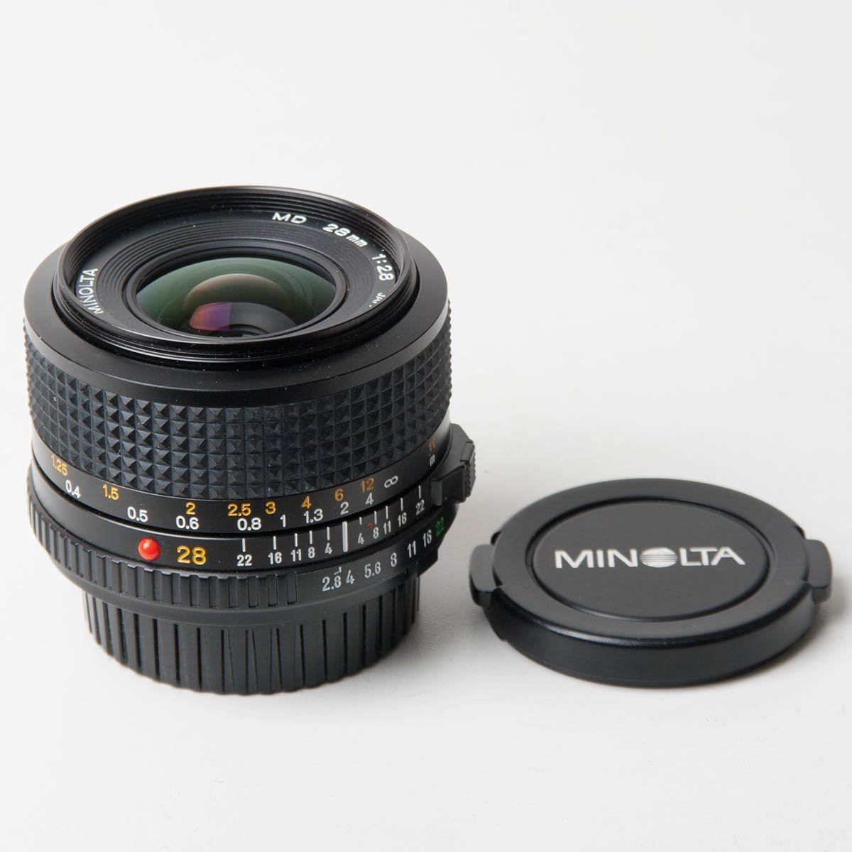Minolta Obiettivi: Minolta MD 2,8/28mm TOP-Zustand – Usato da Jona venduto da Sandy31