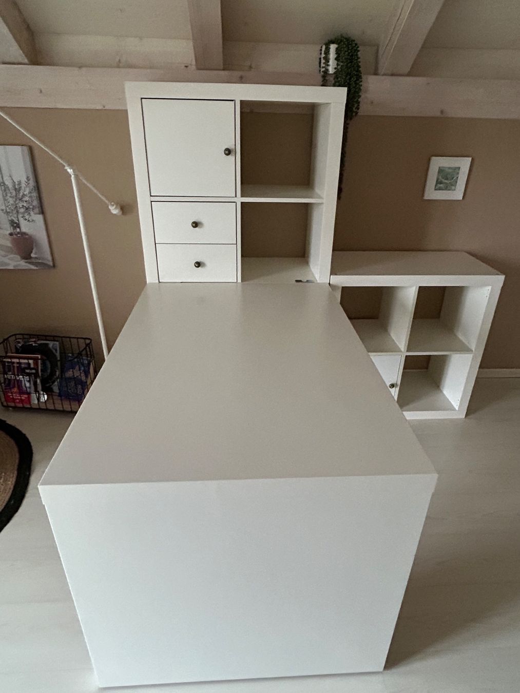 Ikea Scrivanie: Bureau/étagère modulable blanc – Usato da Thielle venduto da dan_ym2t 1